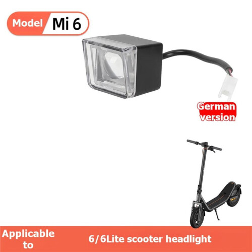 Electric Scooter LED Front Light Waterproof Night Riding Light for  6/6 Lite Scooter Replacement Accessories 2