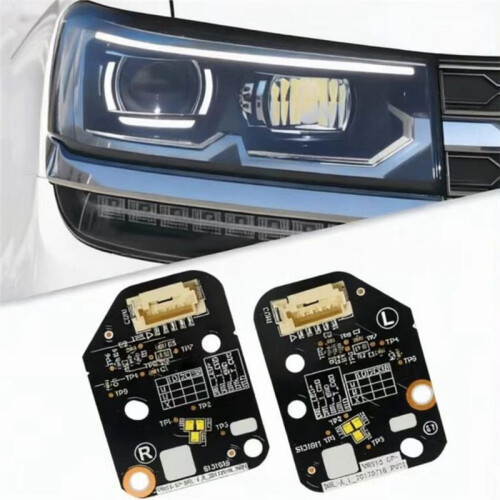 1Pair Front LED Daytime Running Light Chip Board for  Tharu/Taos/Tarek 2019-2022 LED White Light Source PCB Board 2