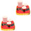 2Ensembles Papier Rouge Motifs De Noël Pour 1