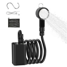 Portable Camping Shower 7800mAh Rechargeable Outdoor Shower with LED Display Camping Shower Kit for Travel Car