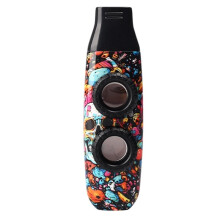 Kazoo-Blasinstrument für Erwachsene und Kinder, Doppelloch-Kazoo mit Kazoo-FlötenMembranen für Ukulele und Gitarre