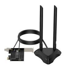 Scheda di Rete Wireless WiFi 7 BE200 Tri-Band 8774Mbps Bluetooth5.4 con Scheda Adattatore PCI-e