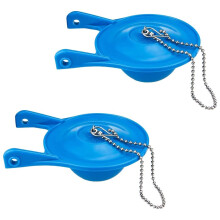 Toilet Flapper Replacement, 2 Pack 3 Inch for 99-788 with 2 Handle Chains Rubber Water Saving Easy to Install