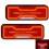 1 Pair Tail Light LED Rear Tail Light Combination 12V 24V Light for Trucks & Trailers Multi-Function 1