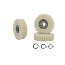 Conjunto de Engrenagens de Nylon para Substituição Do Motor para Bafang SWX02 (G02), 36 Dentes, 3 Peças com Anel de Retenção.