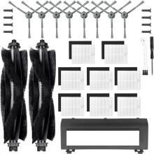 Kits de Acessórios para Aspirador Robô para Séries L60 e L50: Escovas Rotativas, Protetor da Escova Principal e Filtros HEPA.