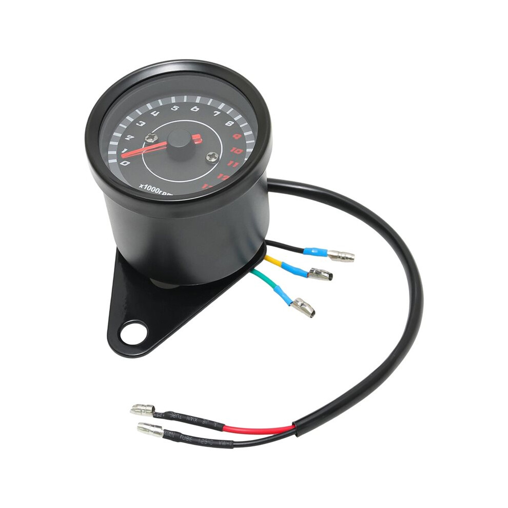 Universal Motorcycle Tachometer 13000 Rpm Electronic Tach Meter Speedometer Gauge Led Backlight 12V For For 4713650390488