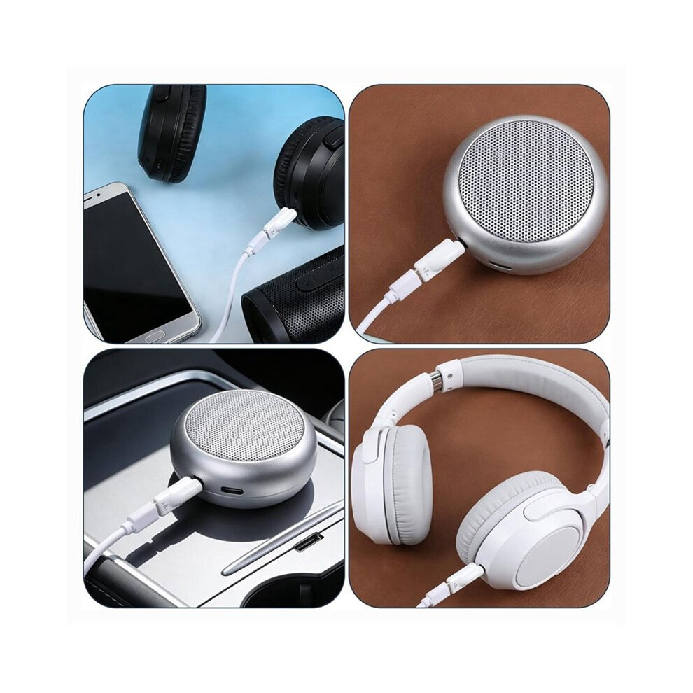 2Pcs Headphone Jack Adapter, Type C Female To 3.5Mm Male Audio Adapter Hifi Analog Converter For Smartphone Earbuds 4711080039748