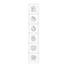 Leuke Good Mood-Serie: Katvormige Stempel, DIY Cartoonpatroon Stempels, 6 Regels, Eenvoudige Dagboekstempel A