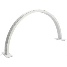 (AU Standard, White) 28inch Half Moon Beauty Lamp 30w Adjustable 30006000k Led Floor Beauty Lamp White 100240v