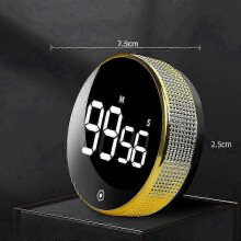 (Gold) Large Magnetic LED Digital Timer on Clearance - Ideal for Kitchen, Classroom, Cooking, Fitness & Baking Activities