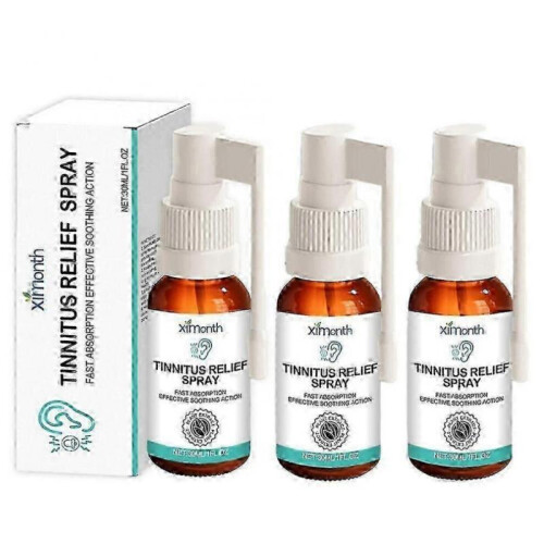 3X Tinnitus Spray Ear Ringing Relief Relieving Ear Drops Hearing 30ml
