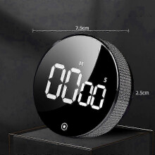 (black) Large Magnetic LED Digital Timer on Clearance - Ideal for Kitchen, Classroom, Cooking, Fitness & Baking Activities