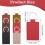 48 Pcs Leather Key Fob Kit, Rectangular Keychain Blanks, PU Key Chain, Stamping DIY Crafts 7
