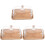 3Pièces Présentoir À Gâteaux Couvercle Transparent 2