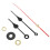 Clock Movement Mechanism Black Hour Minute Red Second Hand DIY Tools Set 7