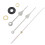 Clock Movement Mechanism Black Hour Minute Red Second Hand DIY Tools Set 9