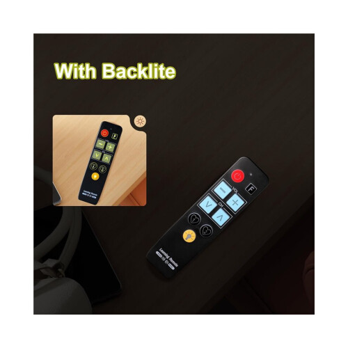 Universal Remote Control with Large Buttons for Seniors and the Elderly - Simple Remote Control - with Automatic Functions and 1