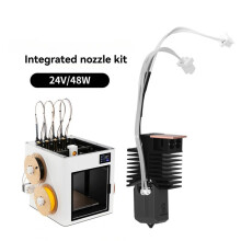 4 Stuks 0,6 mm U1 Hotend voor Snapmaker U1 Extruder, Snel Opwarmende Keramische Hotend met Gehard Stalen Nozzle, 3D-Printeronderdelen