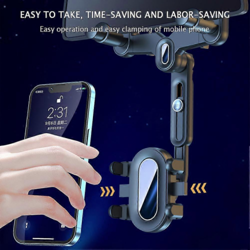 Telephone support for car rear viewer, 360 rotation, automatic navigation 1