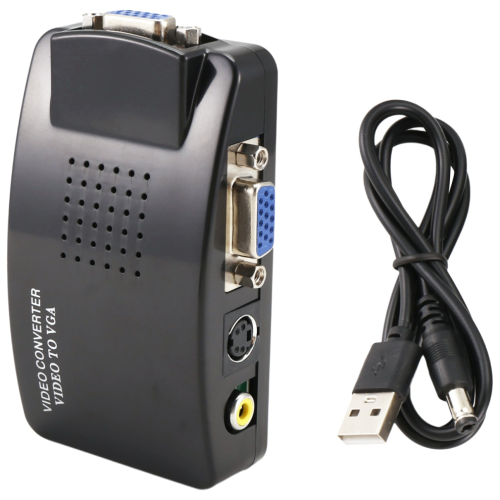 AV til VGA konverteradapter PC komposit switchboks 2