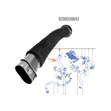 Tuyau d'admission d'air du filtre Ă air moteur pour Kangoo 1, Clio 2, Symbol, Thalia 1.5 DCi 8200039843