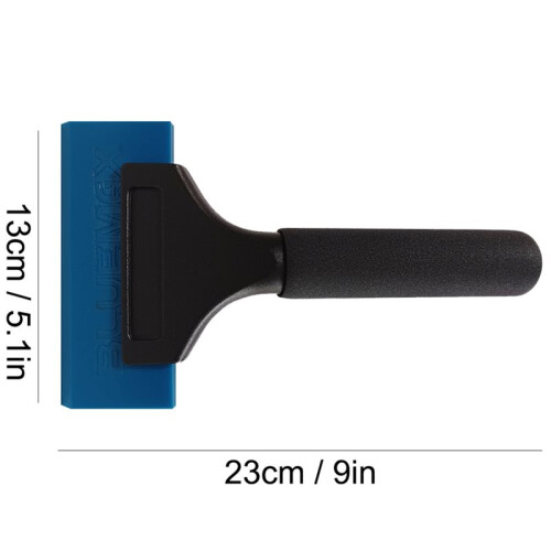 Rubber Blade Scraper with Metal Handle for Car Window Cleaning and Ice Removal 2