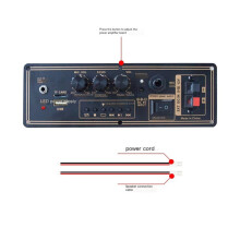 5.3 Versterkerkaart, 12V Voeding, voor Auto-Audio en Draagbare Geluidssystemen, Ondersteunt AUX TF-Kaart U-Schijf