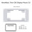 HomeRack 7inch  Display Mounting Panel, 3U Mounting Space, Compatible with for Raspberry Pi 7inch Touch Displays 5