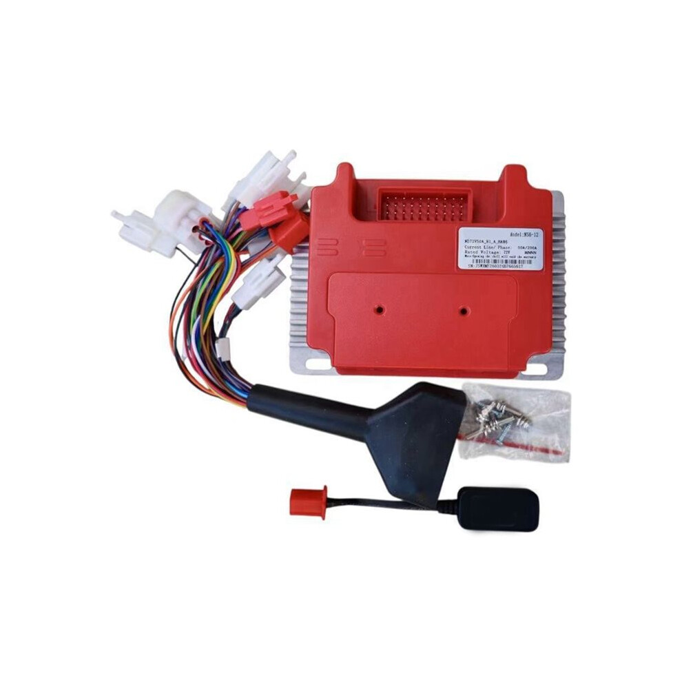 72V 50A/200A For Fardriver Nd7250 Electric Motorcycle S12 Motor Controller, W/ Programmable, Rated Power 1500W 4713427073453