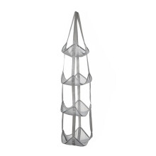 Organizzatore Porta Palloni A 4 Livelli In Rete, Supporto per Palloni da Basket per Garage, Contenitore per Palloni Sportivi, Giocattoli e Snack.