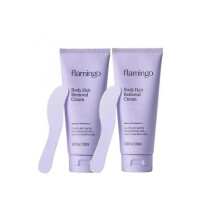 (2pcs)Flamingo sensitive skin body hair remover with soothing aloe vera