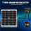 Waterproof 10A 12V Solar Charge Controller, Portable Intelligent for AGM, Gel& Lithium Battery Support Panel 1