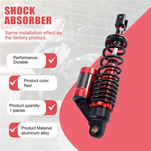 Motorcycle Universal 320mm Rear Hydraulic  for     BWS Scooters,Red
