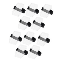 10 Pack Arm Badge Holder for Men, PVC ID Badge Holder, ID Holder, Armband Badge Holder with Adjustable Elastic Arm Band