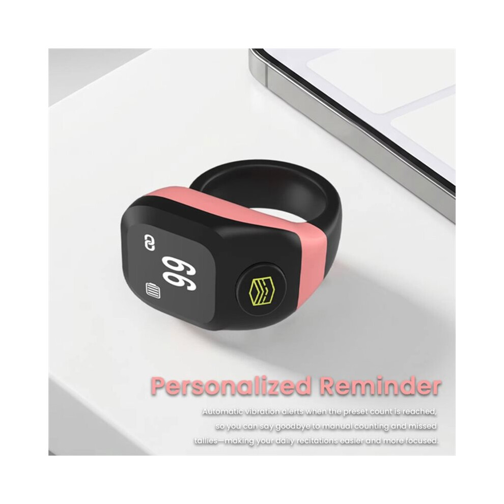 Digital Zikr Ring Counters Tasbih Tally Counter For Muslims Prayer Vibration Reminder Alarm Clock A 6031771456356