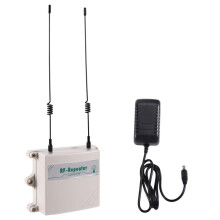 Repetidor Inalámbrico de 12 V CC y 433 MHz, Antenas Duales, Señal Estable para Sensores de Alarma, Enchufe Europeo.