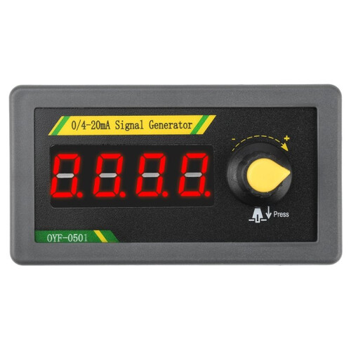 12-24V 0/4-20mA Current Signal Generator Four-Digit Adjustable Current Analog Simulator Sensor PLC Debugging
