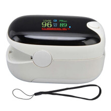 Portable Fingertip Oximeter Blood Oxygen Saturation Pulse Monitor Bluetooth Oximeter Meter White