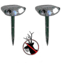 Ultrasonic Deer Repeller - Pack Of 2 - Solar Powered - Get Rid Of Deer In 48 Hours - SS