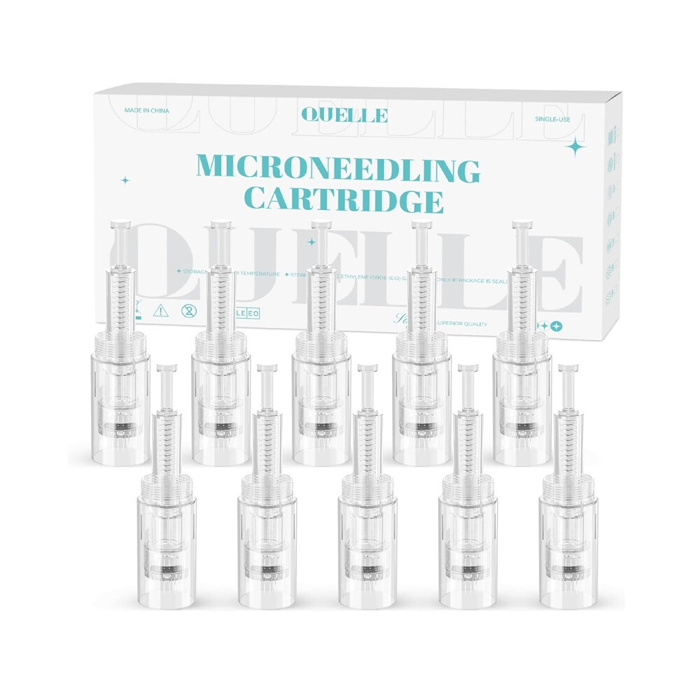 Stoyotu (10Pcs Replacement Cartridges 24 Pins) Professional Wireless Microneedling Pen Derma Pen Cartridges Adjustable Microneedle Machine Skin Care