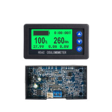 H56CS DC100V Coulometer Battery Capacity Tester 10A LCD Backlight Display Digital Ammeter Voltmeter Meter Monitor