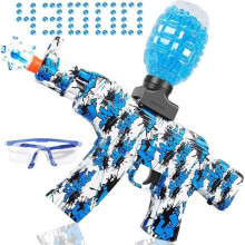 Electric Water Gun with Rechargeable Battery, 43000 Gel Balls and Goggles for Kids Aged 12 and Up