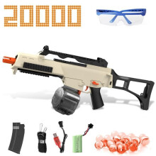 Wasserpistole G36C Modell 20000 mit Trommelmagazin für Wasserperlen, geeignet für Kinder ab 14 Jahren, Outdoor-Spielzeug