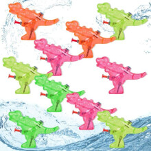 Mini pistolas de agua, juego de 10, largo alcance, transparentes, portátiles, juguetes acuáticos de verano para niños y para jugar al aire l
