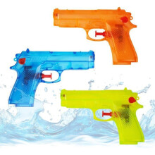 Set van 3 kleurrijke waterpistolen van 12 cm voor kinderen, mini-waterpistolen met extra groot bereik voor buitenspelen