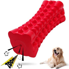 Onverwoestbaar kauwspeelgoed voor honden, gemaakt van duurzaam rubber voor grote, sterke kauwers, veilig en gaat lang mee.