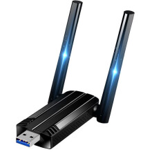 USB WiFi-adapter dual-band 1300 Mbps, 5dBi-antenne, draadloze netwerkontvanger voor pc en laptop