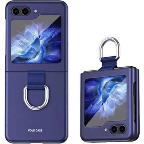Protective Case for Samsung Galaxy Z Flip 5, Shockproof and Scratch-Resistant, Navy Blue Case