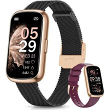 Smartwatch voor dames, 1,47 inch activity tracker, 24 sportmodi, slaapregistratie, SpO2-meting, stappenteller, functies speciaal voor vrouwe